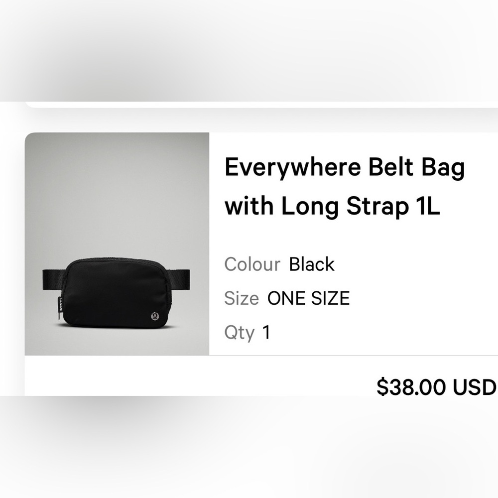lululemon athletica Belt Bag - Black